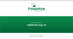Desktop Screenshot of oaklands.org.nz