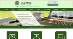 Desktop Screenshot of oaklands.org.uk